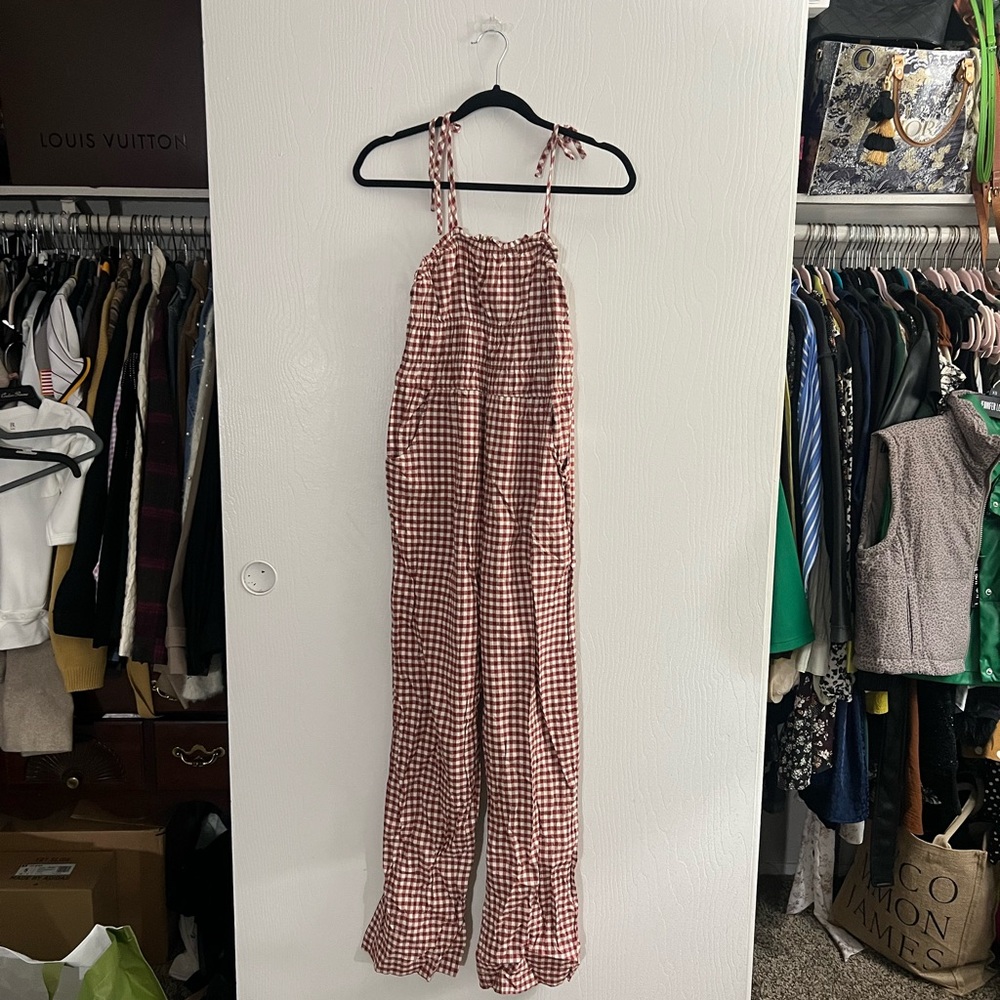 Gingham Checkered Jumpsuit